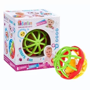 Bambam Gumowa Kula 334936 - Grzechotki dla dzieci - miniaturka - grafika 1