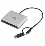 Adaptery i przejściówki - OWC USB-C Quad HDMI 4K Display Adapter OWCCADPDL4HDMI - miniaturka - grafika 1