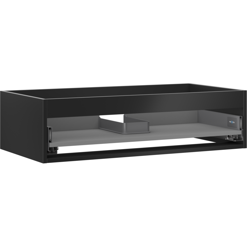 Mexen Box-A korpus szafki podumywalkowej 90 cm, 1 szuflada, czarny mat - 91AX0-0900-235-1-71
