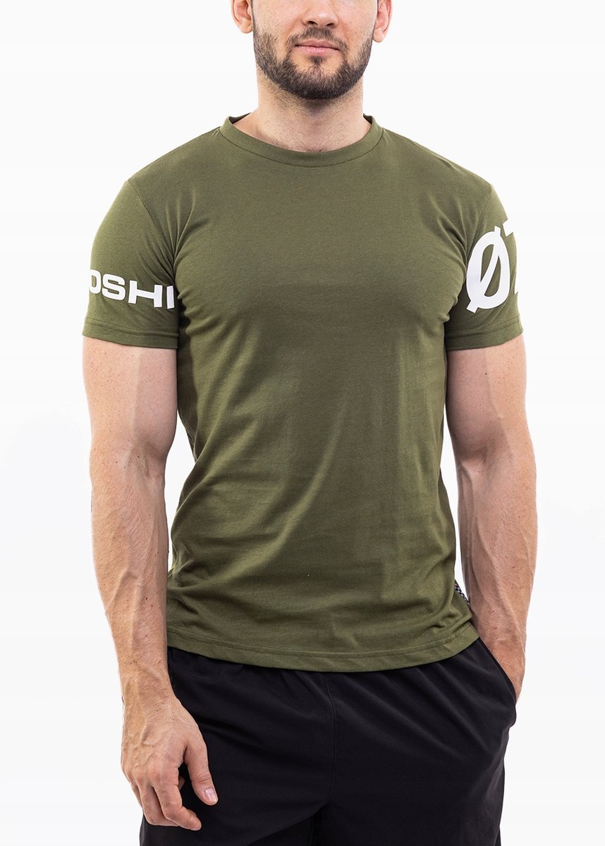 Ozoshi koszulka męska t-shirt bluzka sportowa wygodna bawełna roz. M