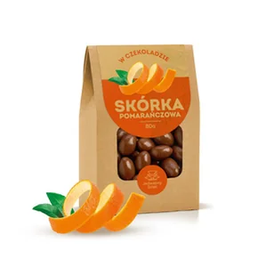 Skórka pomarańczowa w czekoladzie 80g - Zdrowa żywność - miniaturka - grafika 1