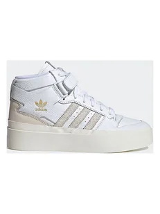 adidas Skórzane sneakersy "FORUM BONEGA MID" w kolorze biało-jasnoróżowym - Trampki damskie - miniaturka - grafika 1