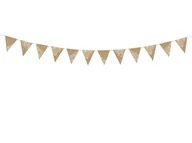 Dekoracje sali - PartyDeco Girlanda Flagietki, kraft, 2,1 m FLG17 - miniaturka - grafika 1