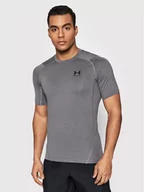 Koszulki sportowe męskie - Under Armour Koszulka techniczna HeatGear 1361518 Szary Slim Fit - miniaturka - grafika 1
