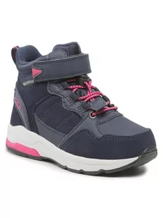 CMP Śniegowce Kids Hadil Leather Wp Urban Shoes 3Q84524 Granatowy - Buty dla dziewczynek - miniaturka - grafika 1