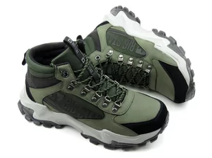 Trekkingi męskie na grubej podeszwie - BIG STAR II174202, khaki - Big Star - Buty trekkingowe męskie - miniaturka - grafika 1