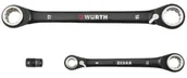 Klucze i nasadki - Wurth zestaw klucz 4w1 z Grzechotką 2 szt. Adapter Dwustronny Czarny - miniaturka - grafika 1