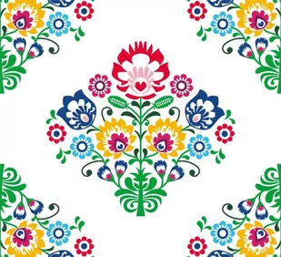 Detexpol Narzuta na łóżko 220 x 240 cm Kurpiowski wzor k031_20210926230434 - Narzuty - miniaturka - grafika 1