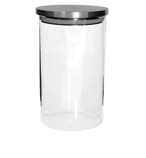 Słoik nowoczesny szklany z metalową pokrywką 1l - Pojemniki kuchenne - miniaturka - grafika 1