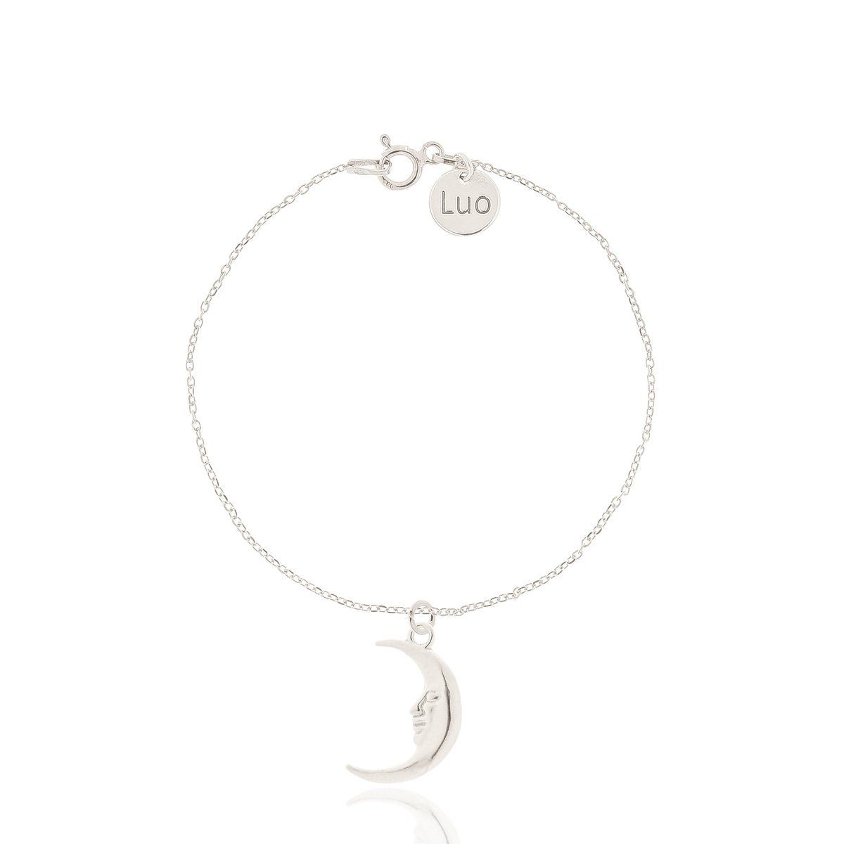 Bransoletka srebrna z księżycem