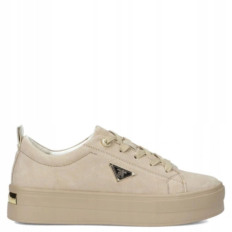 Filippo Sneakersy Damskie Skórzane Na Platformie Beżowe DP3533-26-BE r.37