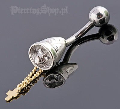 kolczyk do pępka POSTAĆ W KAPTURZE-dł. pręta 10mm