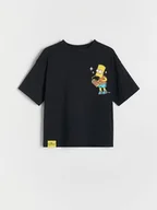 Koszulki dla chłopców - Reserved - T-shirt The Simpsons - czarny - miniaturka - grafika 1