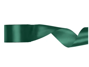 Tasiemka satynowa, butelkowa zieleń, 50 mm/25 m, 1 szt. - Gadżety na imprezę - miniaturka - grafika 1