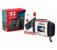 Konsole Nintendo - Nintendo Switch 2 Joy-Con Czarny + Szkło Trust GXT 1254 + Etui Yaxo Hurricane - miniaturka - grafika 1