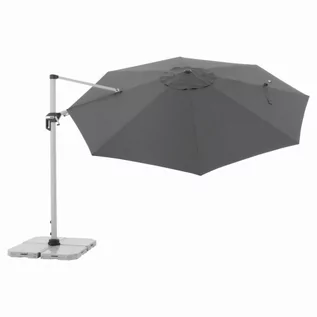 Parasole - Parasol ogrodowy z bocznym masztem okrągły Doppler Active 370 antracyt - grafika 1