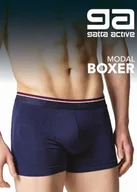 Majtki męskie - SZORTY GATTA BOXER MODAL (kolor black, rozmiar XL) - miniaturka - grafika 1