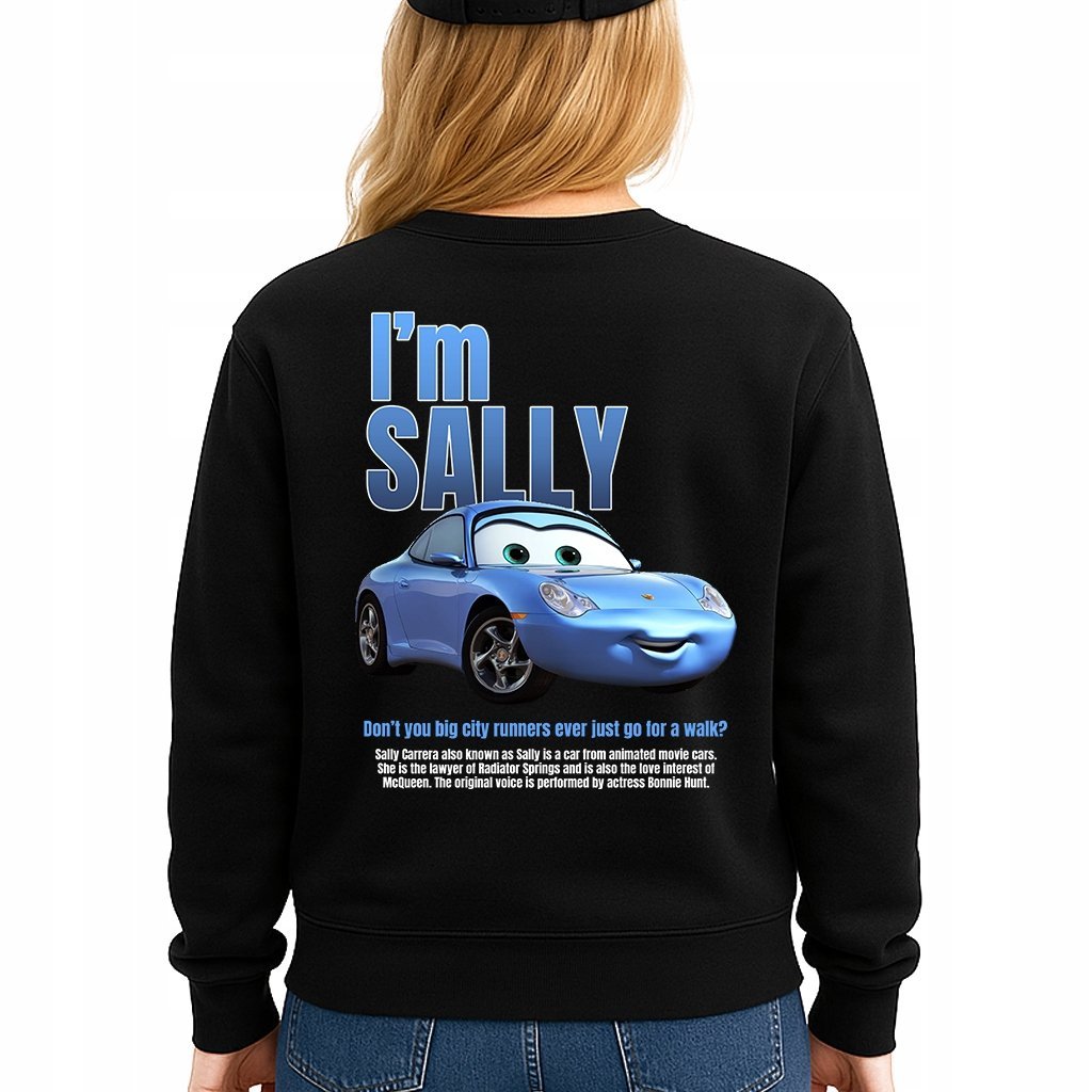 Bluza Czarna Bawełniana I'M SALLY Dla Dziewczyny Żony Na Prezent Rozmiar M