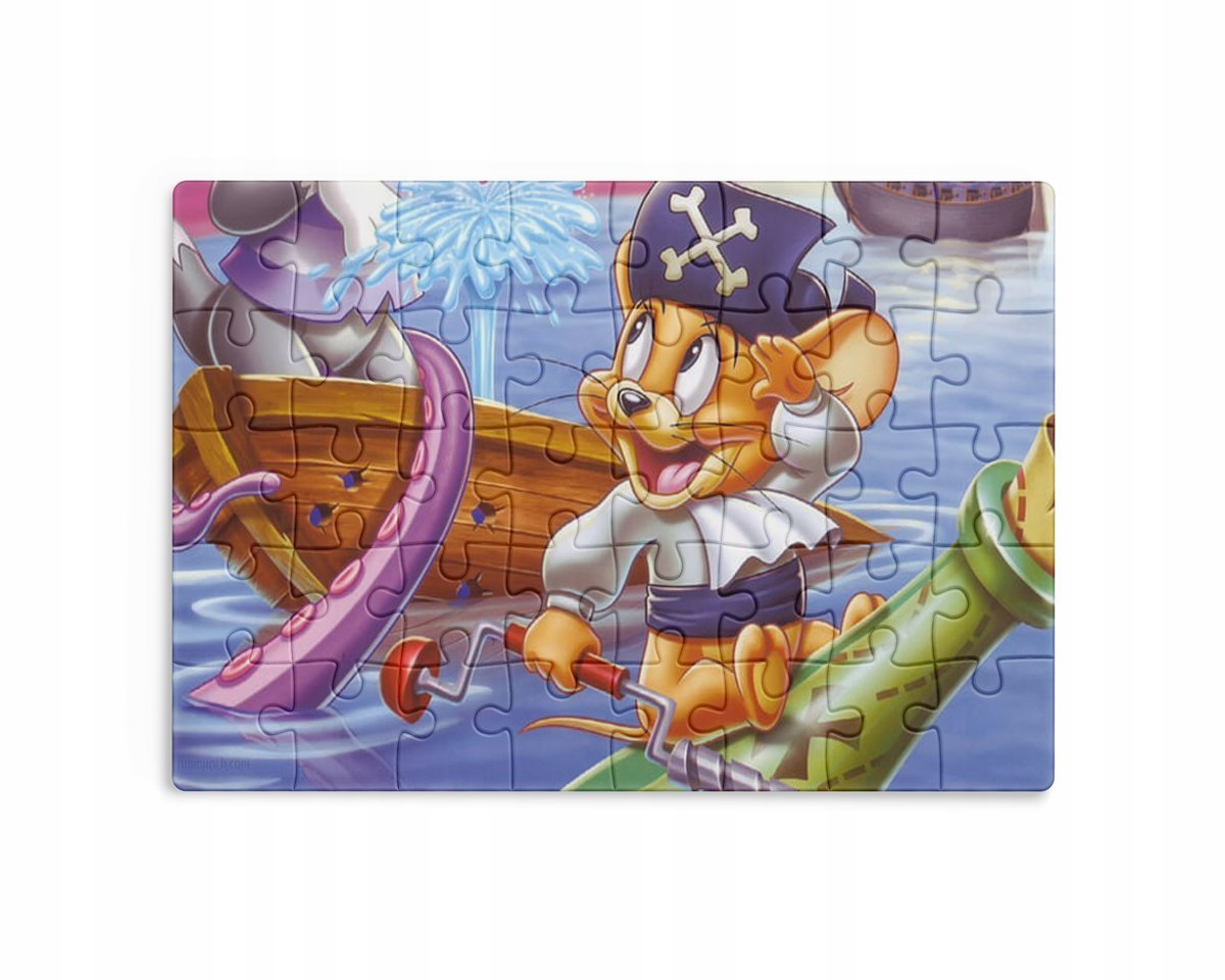 Puzzle 30/70/96/110 Elementów Sublimacja + Eko Pudełko Tom i Jerry Wzory