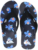Klapki i japonki męskie - Quiksilver Męskie klapki Molokai Layback Flip-Flop, czarny - Black Blue White - 42 EU - miniaturka - grafika 1