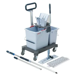 Vileda Ultraspeed Pro Double Ready To Go Zestaw DwuWiaderkowy 173906... - Miotły, szufle, mopy - miniaturka - grafika 1
