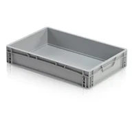 Pojemniki przemysłowe - Plastikowa skrzynka, 600x400x120 mm - miniaturka - grafika 1