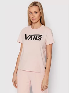 Koszulki sportowe damskie - Vans T-Shirt Flying Crew VN0A3UP4 Różowy Regular Fit - grafika 1