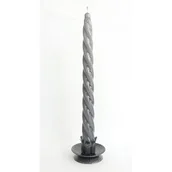 Świece - Świeca fortepianowa 23 x 2,2 cm lakier stalowe magnolie - miniaturka - grafika 1