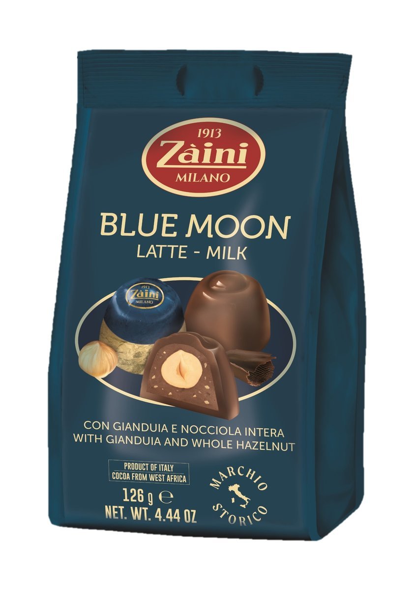 ZAINI BLUE MOON PYSZNE WŁOSKIE PRALINY Z ORZECHEM LASKOWYM 126G NA PREZENT