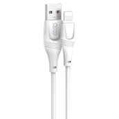 Kable USB - Kabel USB - Lightning XO NB238 2A 3 m Biały - miniaturka - grafika 1