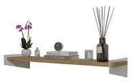 Półki do salonu - Skandynawska półka ścienna biały + dąb artisan D2-B87 - miniaturka - grafika 1