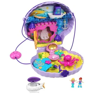 Mattel Polly Pocket Muszelka Torebka zestaw kompaktowy GNH11 GNH11 GKJ63 - Lalki dla dziewczynek - miniaturka - grafika 1