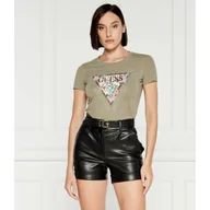 Koszulki i topy damskie - GUESS T-shirt CHERRY FLOWER | Slim Fit - miniaturka - grafika 1