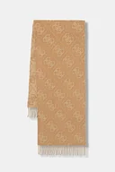 Apaszki i szaliki damskie - Guess szalik damski kolor brązowy wzorzysty W5BZ33 Z4210 - miniaturka - grafika 1