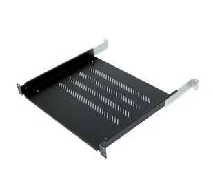 Triton 19" shelf 1U 550mm 80kg plastic black - Akcesoria do komputerów stacjonarnych - miniaturka - grafika 1