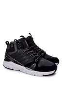 Moda i Uroda OUTLET - Wysokie Sportowe Męskie Buty Big Star II174223 Czarne-44 - miniaturka - grafika 1
