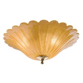 Lampy sufitowe - Plafoniera Bacelo 8158 Amplex kwiat muszelka do sypialni złoty - miniaturka - grafika 1