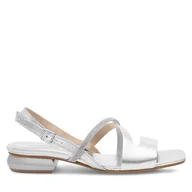 Sandały damskie - Sandały Badura BRITTOLI-A023-01-1 Srebrny - miniaturka - grafika 1