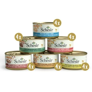 Schesir Wielopak Salads Poke 24 x 85 g - Mokra karma dla kotów - miniaturka - grafika 1