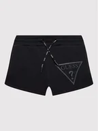 Spodenki damskie - Guess Szorty sportowe J2RD08 FL03S Granatowy Regular Fit - miniaturka - grafika 1
