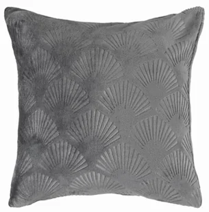 Poszewka dekoracyjna Shells muszle 40x40 szara - Poszewki na poduszki - miniaturka - grafika 1