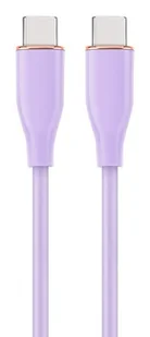 GEMBIRD Kabel USB Typ-C Power Delivery PD ładowanie i transmisja danych 60W oplot silikonowy 1.5m kolor fioletowy - Kable USB - miniaturka - grafika 1