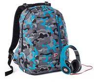 Plecaki - Seven Zaino odwracalny - Podwójny Turchese Fluo Camouflage - Seven, dwustronny plecak - Podwójny Fluo Turkusowy Camouflage - Siedem Unisex - Dzieci i Nastolatki, Niebieski, - 201001552-519 - miniaturka - grafika 1