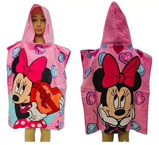 MYSZKA MINNIE  Ręcznik DZIECIĘCY  z Kapturem PONCHO OKRYCIE KĄPIELOWE DISNEY - Okrycia kąpielowe dla dzieci - miniaturka - grafika 1