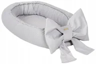 Otulacze - Kokon dla niemowlaka, gniazdko, otulacz dla noworodka, kokon z kokardą, ozd - miniaturka - grafika 1