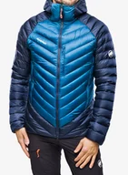 Kurtki męskie - Kurtka puchowa Mammut Broad Peak IN Hooded Jacket - deep ice/marine - miniaturka - grafika 1
