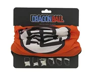 Apaszki i szaliki damskie - Dragon Ball Szalik rurowy na szyję, wzór Goku, czerwony i czarny, oficjalny produkt (marki CyP) - miniaturka - grafika 1