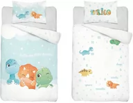 Pościel dla dzieci - Detexpol Pościel 100x135 do łóżeczka dinozaur dinozaury - miniaturka - grafika 1