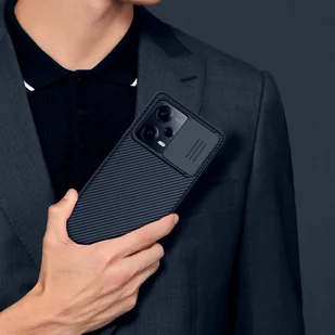 Nillkin CamShield Pro Case etui do Xiaomi Redmi Note 12 Pro / Poco X5 Pro 5G pokrowiec z osłoną na aparat czarne - Etui i futerały do telefonów - miniaturka - grafika 17