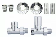 Zawory i kraniki - Zawór prosty regulacyjny SWING chrom All in One Cu 15mm - miniaturka - grafika 1